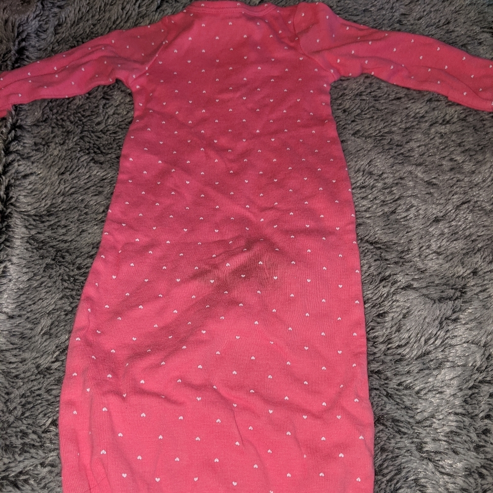 baby girl PJs cuffed bottoms